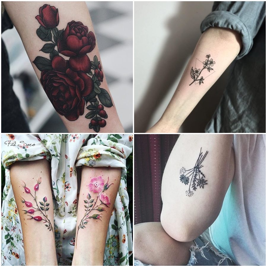 Inspirações: tatuagens com flores