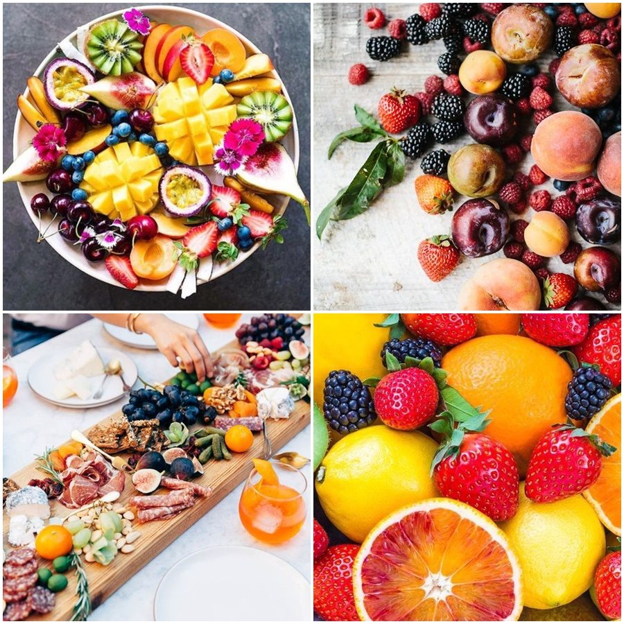 Frutas de verão e outros alimentos para o calor